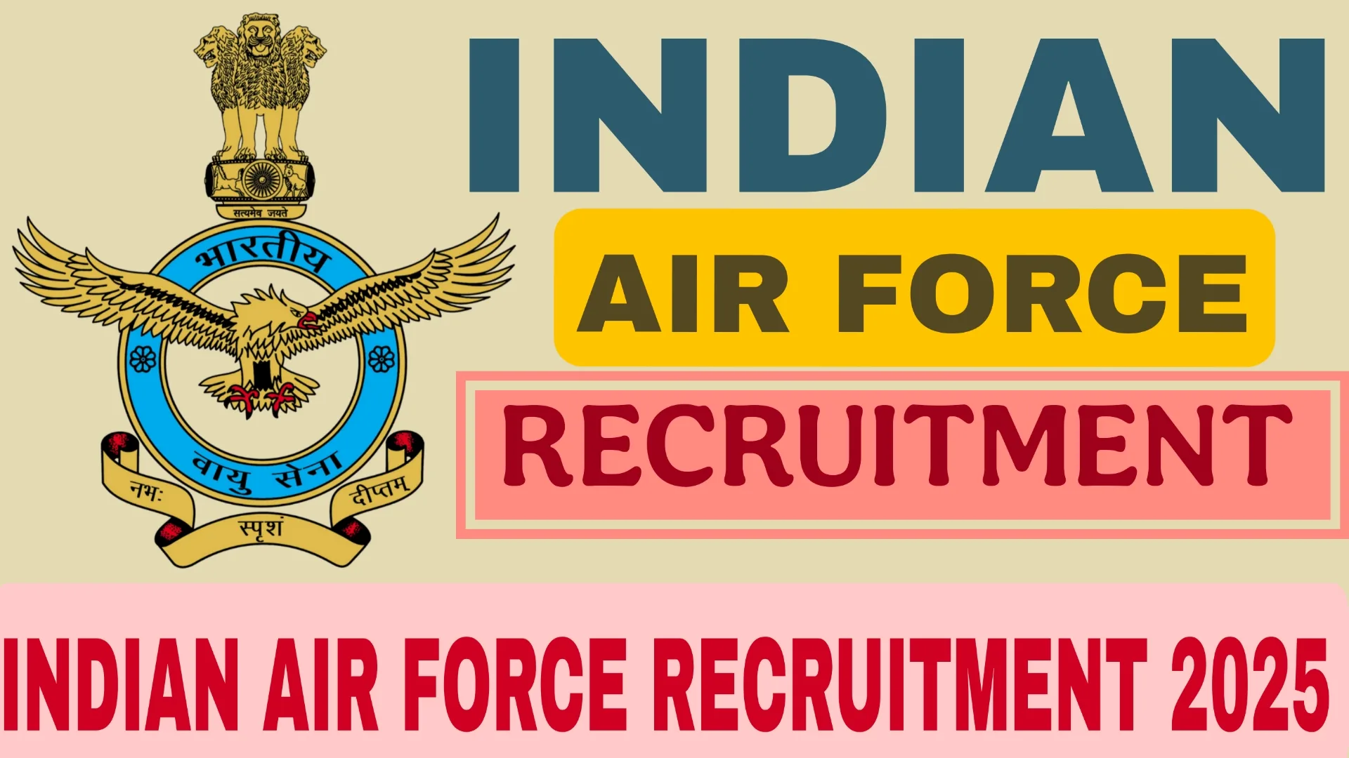 INDIAN AIR FORCE RECRUITMENT 2025